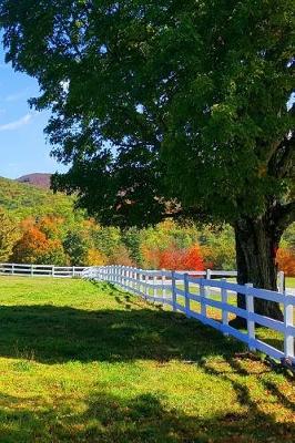 Book cover for 2019 Weekly Planner White Split Rail Fence Mountain Background 134 Pages