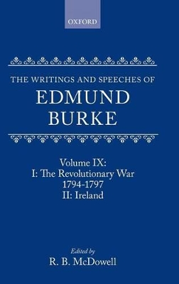 Book cover for Volume IX: Part I. The Revolutionary War, 1794-1797; Part II. Ireland