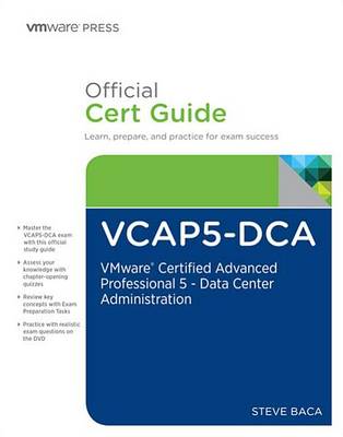 Book cover for Vcap5-Dca Official Cert Guide