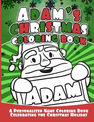 Book cover for Adam's Christmas Coloring Book