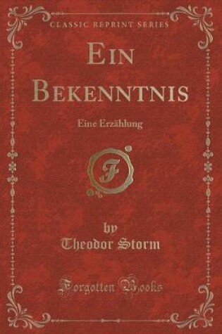 Cover of Ein Bekenntnis