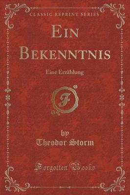 Book cover for Ein Bekenntnis