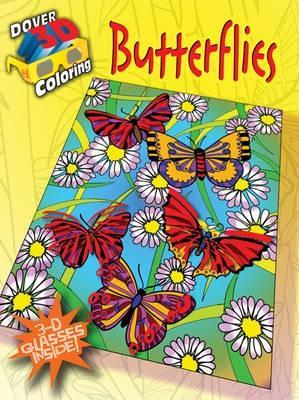 Cover of 3-D Coloring Book - Butterflies