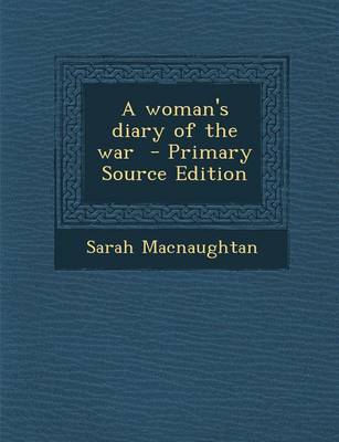 Book cover for A Woman's Diary of the War - Primary Source Edition