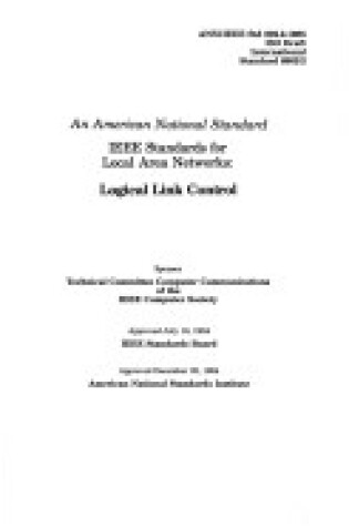 Cover of IEEE Standard Logical Link Control - L