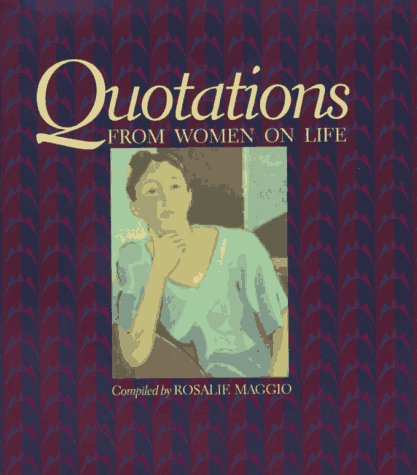 Book cover for Quotations from Women on Life