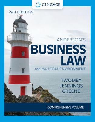 Book cover for Anderson's Business Law & The Legal Environment - Comprehensive Edition