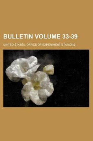 Cover of Bulletin Volume 33-39