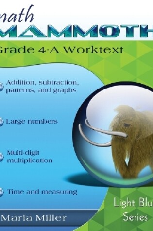 Cover of Math Mammoth Grade 4-A Worktext