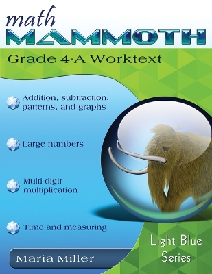 Book cover for Math Mammoth Grade 4-A Worktext