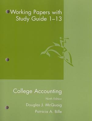 Book cover for College Accounting Working Papers with Study Guide