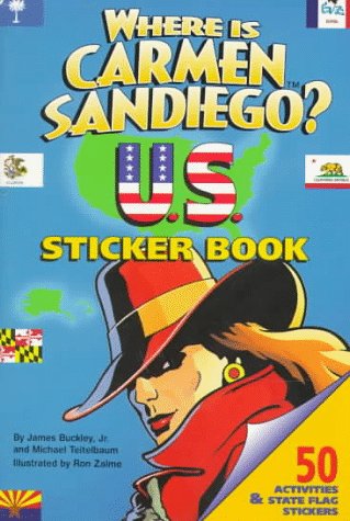 Book cover for Where is Carmen Sandiego U.S. Sticker Book