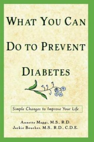 Cover of What You Can Do to Prevent Diabetes