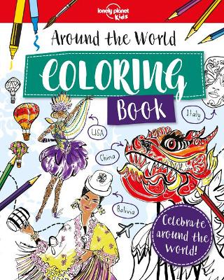 Book cover for Lonely Planet Kids Around the World Coloring Book