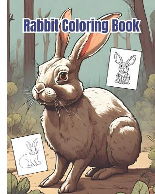 Book cover for Rabbit Coloring Book