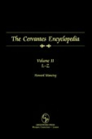 Cover of The Cervantes Encyclopedia