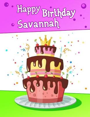 Book cover for Happy Birthday Savannah