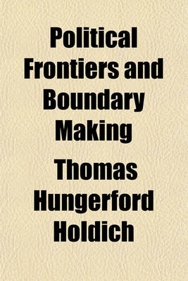 Book cover for Political Frontiers and Boundary Making