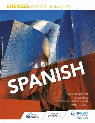 Book cover for Edexcel A level Spanish (includes AS)