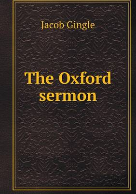 Book cover for The Oxford sermon