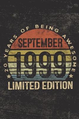 Book cover for September 1999 Limited Edition 20 Years of Being Awesome