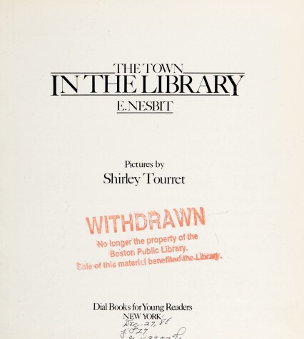 Book cover for Nesbit E. : Town in the Library (Hbk)