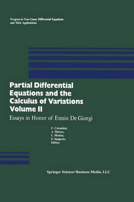 Cover of Partial Differential Equations and the Calculus of Variations