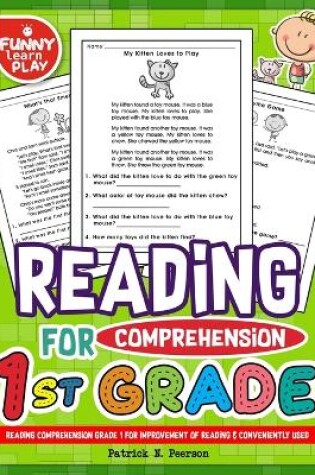 Cover of Reading Comprehension Grade 1 for Improvement of Reading & Conveniently Used