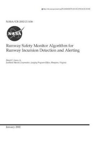 Cover of Runway Safety Monitor Algorithm for Runway Incursion Detection and Alerting