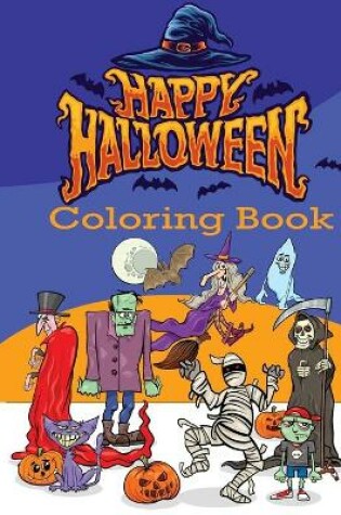 Cover of Happy Halloween coloring book