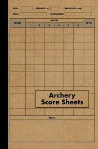 Cover of Archery Score Sheets Book