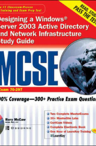 Cover of MCSE Designing a Windows Server 2003 Active Directory and Network Infrastructure Study Guide