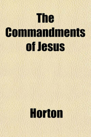 Cover of The Commandments of Jesus