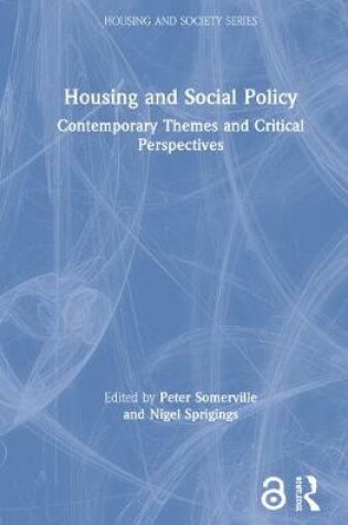 Cover of Housing and Social Policy