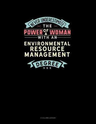 Book cover for Never Underestimate The Power Of A Woman With An Environmental Resource Management Degree