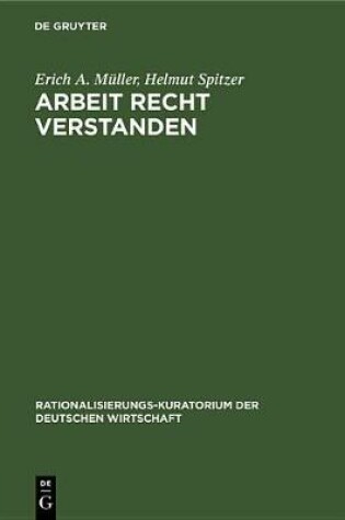 Cover of Arbeit Recht Verstanden