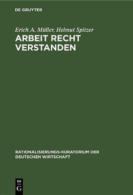 Book cover for Arbeit Recht Verstanden