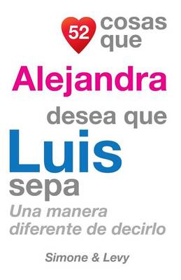 Cover of 52 Cosas Que Alejandra Desea Que Luis Sepa