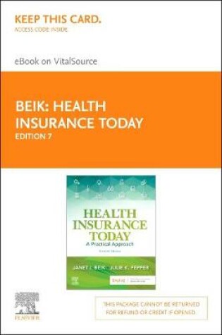 Cover of Health Insurance Today - Elsevier eBook on Vitalsource (Retail Access Card)