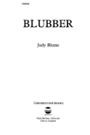 Cover of Blubber