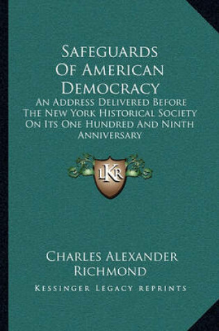 Cover of Safeguards of American Democracy
