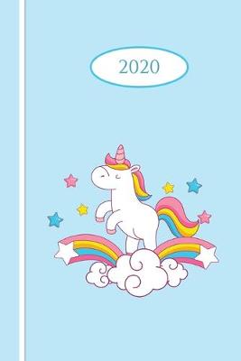 Book cover for 2020 White Unicorn Journal Planner