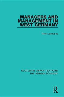 Cover of Managers and Management in West Germany