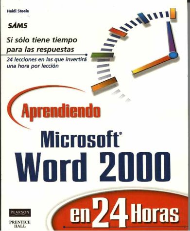 Book cover for Aprendiendo Microsoft Word 2000 En 24 Horas