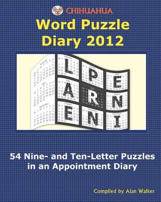 Book cover for Chihuahua Word Puzzle Diary 2012