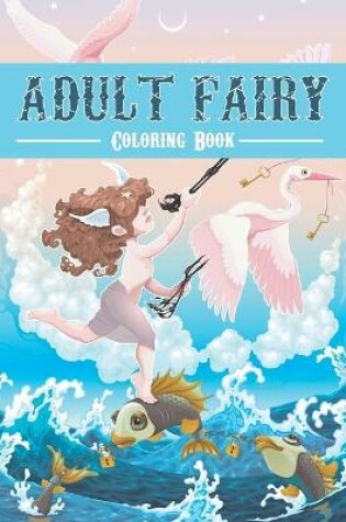 Cover of adult fairies coloring book