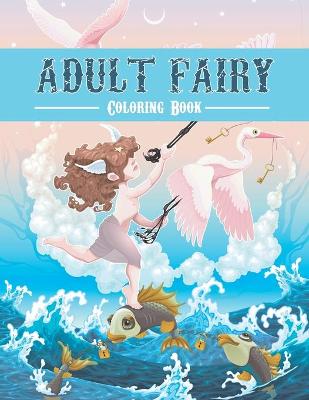 Cover of adult fairies coloring book