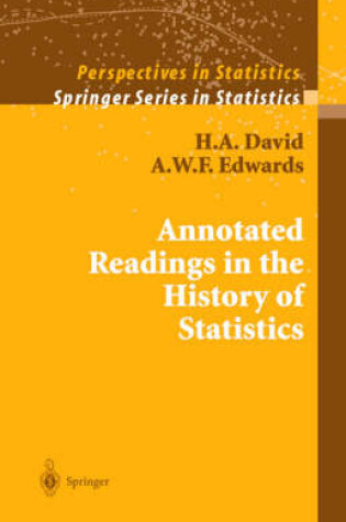 Cover of Annotated Readings in the History of Statistics