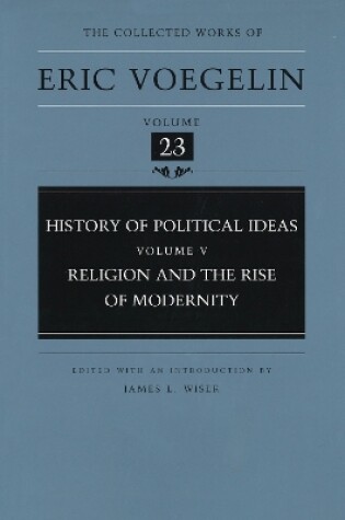 Cover of History of Political Ideas (CW23)