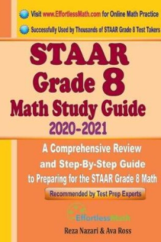 Cover of STAAR Grade 8 Math Study Guide 2020 - 2021